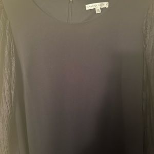 Women navy blue Sandra Darren dress size 10